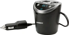Car and Driver Bluetooth Power Station FM Transmitter & 4 Port Charger (CAD4057)