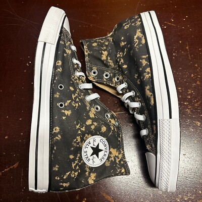 Converse Mens Black Chuck Taylor All Star Hi Dip Dye Sneaker  display picture 2