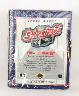 1991 Upper Deck Final Edition MLB Baseball Complete Factory Sealed 100 Card Set