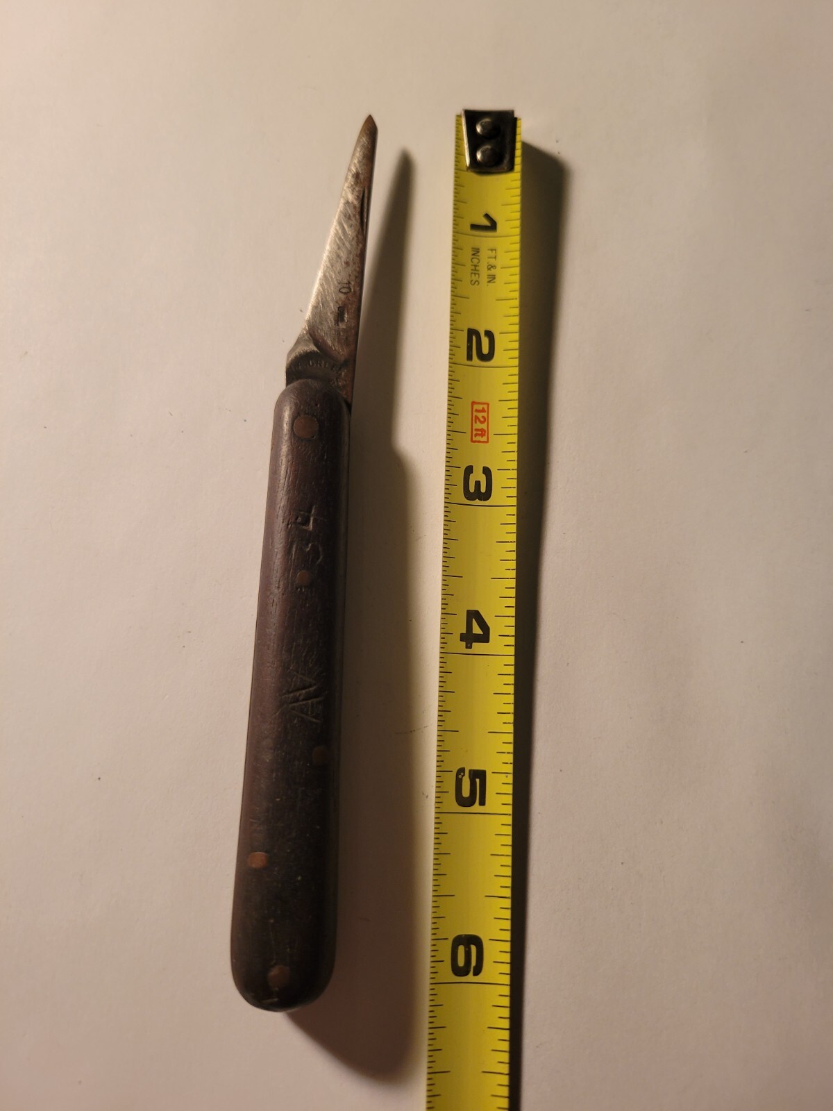 Antique Vintage Wooden Farmer Pruning Knife Saynor H.A. Dreer Phila Pa