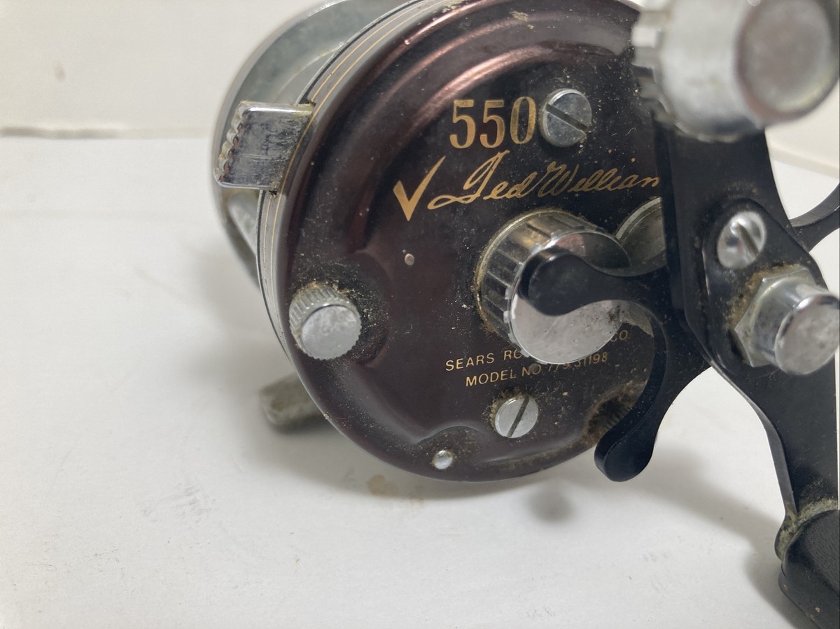 Vintage Ted Williams 550 Fishing Reel From Sears And Roebuck