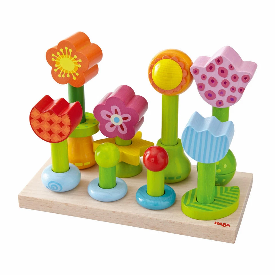 HABA Steckspiel Blumengarten Sortierspiel Kinderspiele Kinder Spiele Spielzeug - Bild 2 von 4