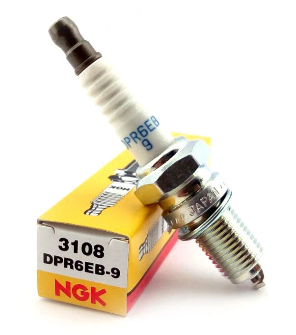 Bougie NGK DPR6EB-9 pour motos scooter - Photo 1/1