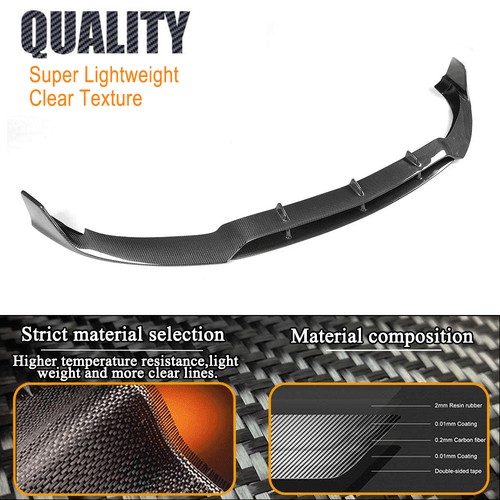 Alerón delantero de carbono para Mercedes C205 A205 C63 AMG Coupe 15-18 - Imagen 7 de 11