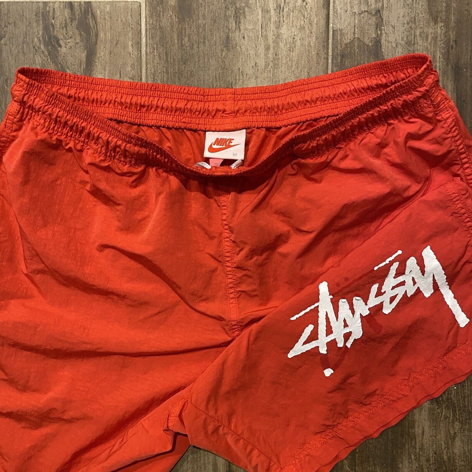 Nike X Stüssy Habanero Red Nylon Water Shorts