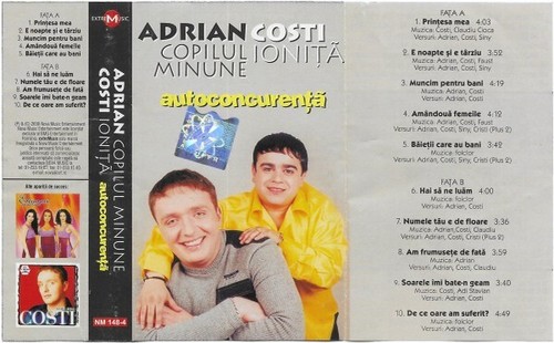 Adrian Copilul Minune, Costi Ioniță - Autoconcurență, Original Romanian Cassette - Picture 2 of 4