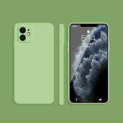   Schutzhülle für iPhone 11 Kamera Schutz Silikon TPU Case Cover Grün Green  