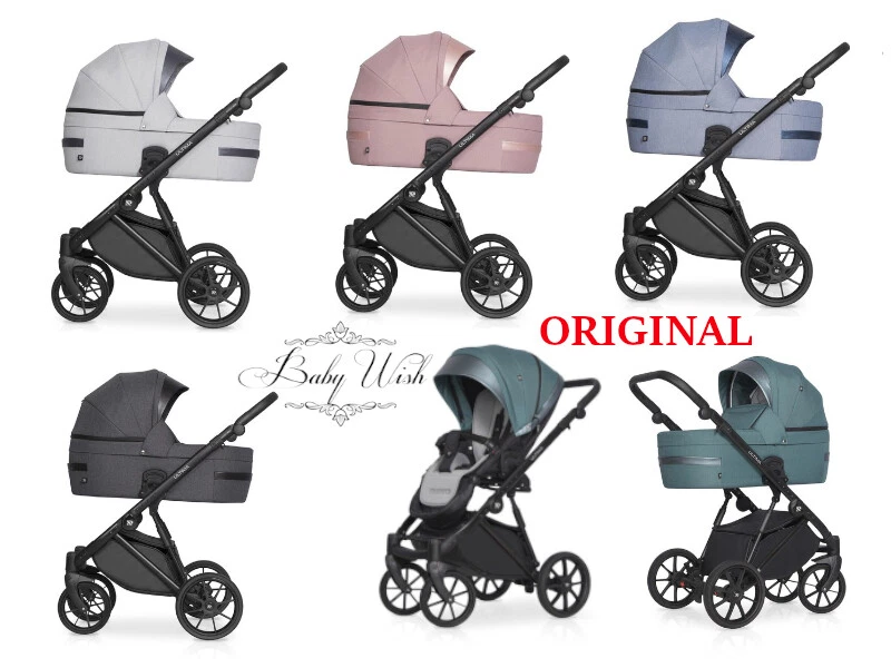 RIKO ULTIMA ULTRA LIGHT BABY PRAM STROLLER 2in1 CARRYCOT + PUSHCHAIR