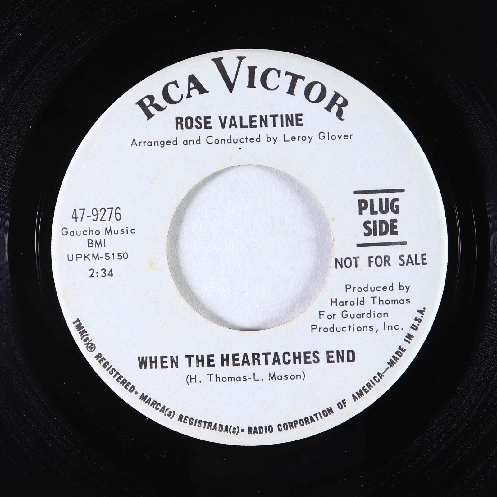 Northern/Deep Soul 45 Rose Valentine I've Gotta Know Right Now