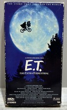E.T. ET The Extra Terrestrial VHS 1988 Rare Green and Black Tape Spielberg