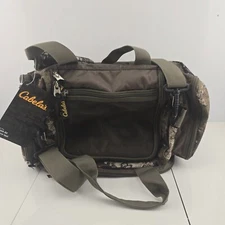 Cabela’s Catch-All Gear Bag Weather Resistant Camo Pocket Fishing Hunting NWT