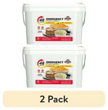 2pk Emergency Food Supply 48-Hr 4-Person Kit 94.47oz Survival Safety Bucket Kit
