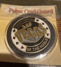 Casino Poker Card Guard Cover Protector LAS VEGAS