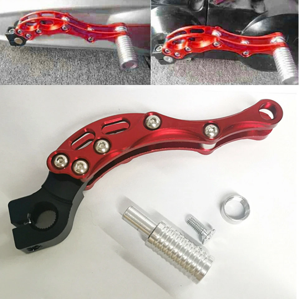 Palanca de cambios CNC roja apta para motocicleta moto todoterreno ATV 50cc 110cc Foto 2 de 4