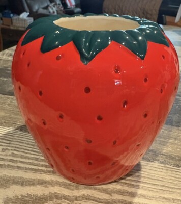Strawberry Ceramic Planter NEW