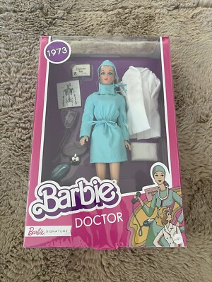 Authentic 1973 VINTAGE REPRO DOCTOR BARBIE DOLL 2020 MATTEL GTJ94