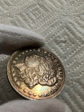 LIBERTY  SILVER TRADE UNIT  ~ 1 OZT  .999 FINE SILVER ROUND ~ RAINBOW TONED 85.00 per troy oz