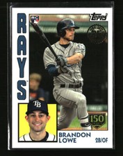 2019 Topps 1984 Baseball Rookies 150th Anniversary Brandon Lowe 84R-BL /150 Rays