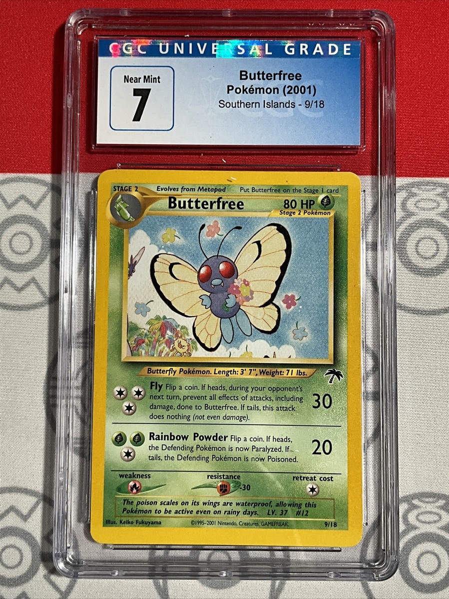英語版　Tropical  BGS9 CGC 7 Pokemon TCG Butterfree Southern Islands 9/18 Regular Promo