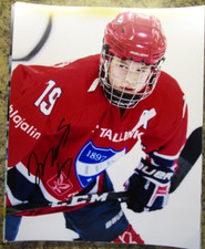 Julius Miettinen SIGNED 8X10 MATTE PHOTO U17 FINLAND SEATTLE KRAKEN (D)