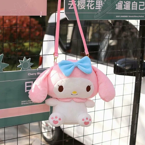 New Cartoon Backpack Plush Kuromi Women Bag Dog Cinnamoroll My Melody Backpack - Picture 13 of 21