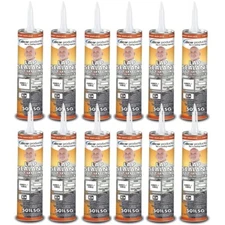 Dicor 501LSG, Self-Leveling Lap Sealant RV Roof Repair Grey, 10.3 OZ, Pack Of 12