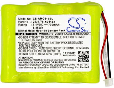 Battery for AEMC 6417 Ground Tester;PEL 102;PEL 103;2137.52;2137.61;2137.75