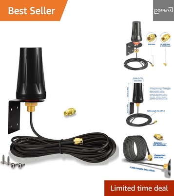 4G LTE Antenne Outdoor 5dBi SMA Stecker Antenne Außenwandmontage  Antenne für...