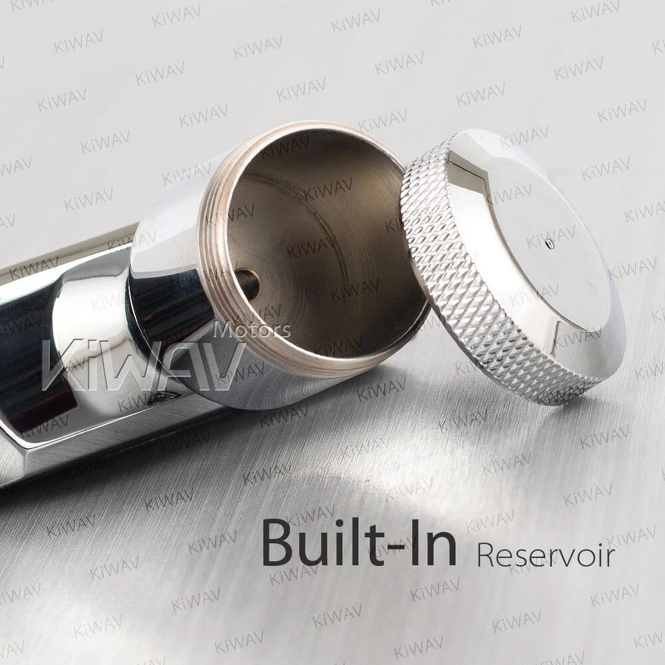 VAWiK Rear Master Cylinder 9/16"Bore chrome Billet Aluminum Custom Retro Style ε - Изображение 2 из 4