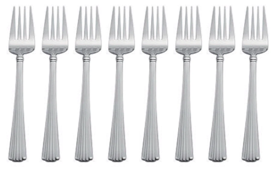 Reed & Barton Highbridge 18/10 Stainless Salad Forks - Set of 8