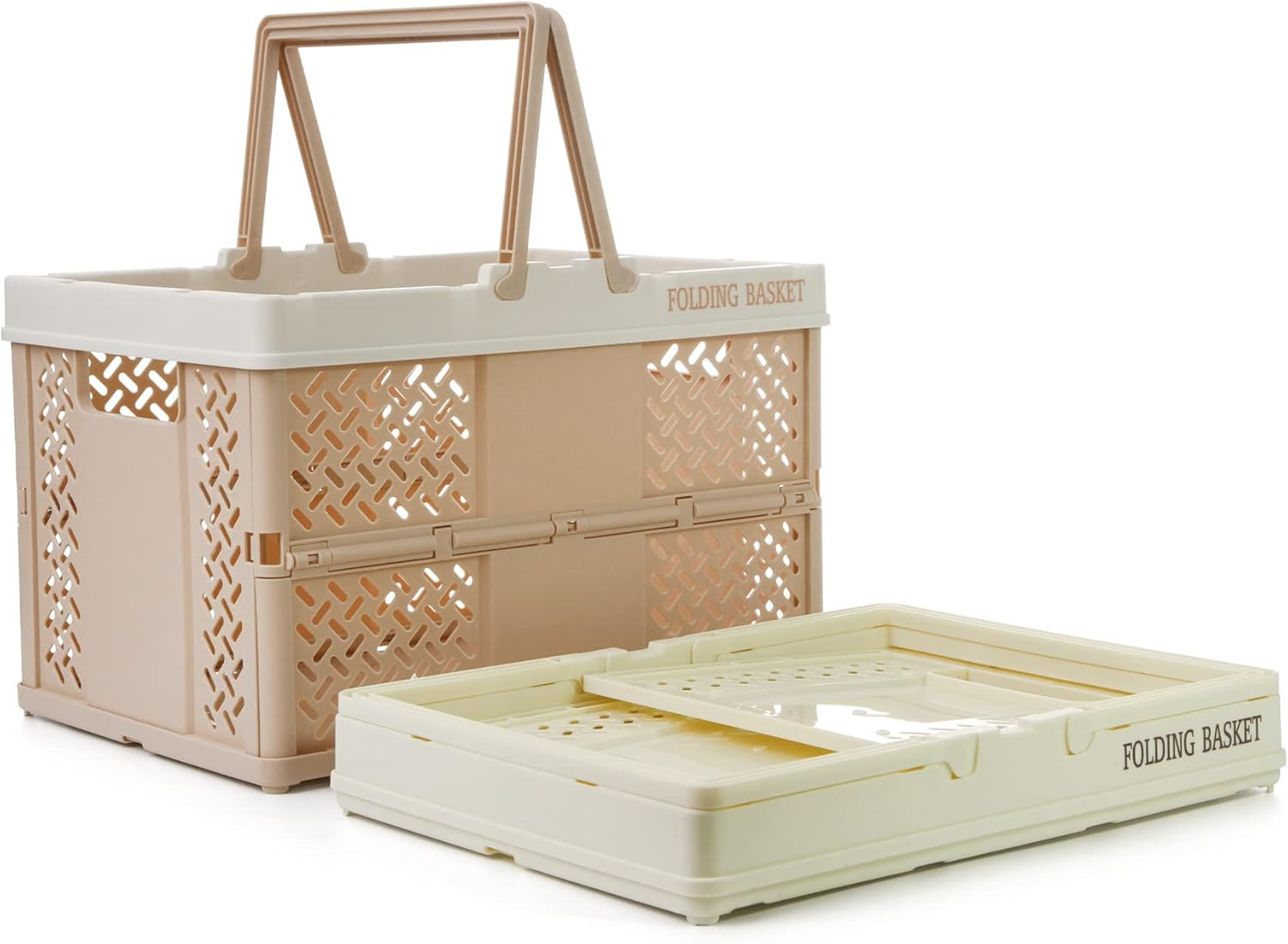 Mini Cestini Spesa Pieghevoli per Bambini - Set 2 Cassette Colorate