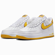Nike Air Force 1 Low Top Men's Sneaker White/Yellow Kobe Bryant