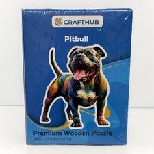 Crafthub Pitbull Wooden Jigsaw Puzzle A4 High Quality BRAND NEW