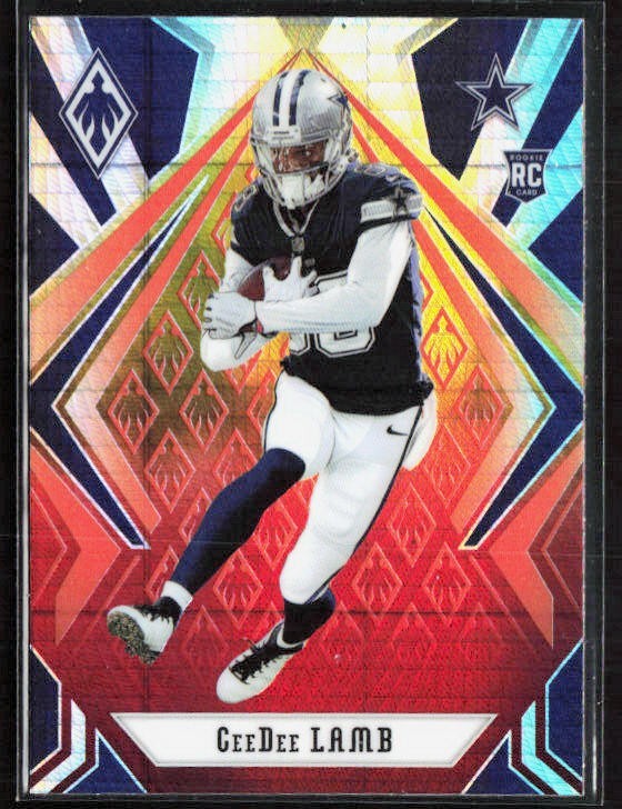 2020 Panini Phoenix Fire Burst CEEDEE LAMB Rookie Card #106 Cowboys