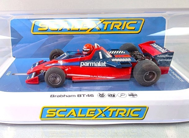 Voiture Brabham BT46 Scalextric C4510 de Niki Lauda GP Italie 1978 au 1:32