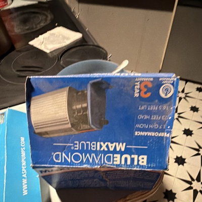 #ad #ad Blue Diamond MAXI BLUE Reservoir Pump Rotary Diaphragm 208 230V Blue MPN X87 721 $30.00