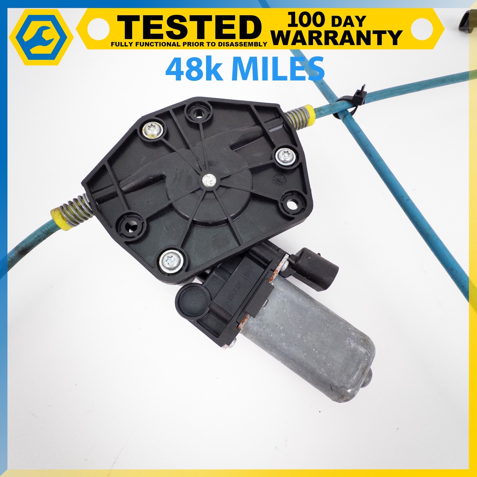 08-19 MASERATI GRANTURISMO FRONT LEFT SIDE WINDOW REGULATOR MOTOR OEM