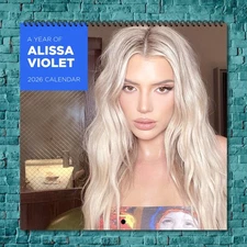 Alissa Violet 2026 Wall Calendar 12-Month Celebrity Calendar Fan Gift