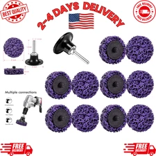 11 Pack 2" Quick Change Strip Discs | Paint & Weld Removal Poly Abrasive Wheels
