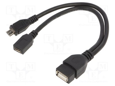 Cablexpert 0,15m USB 2.0 schwarz Kabel PVC