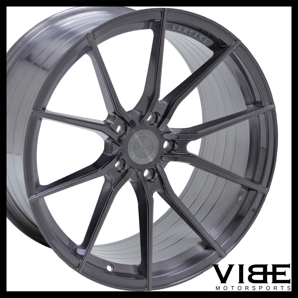 20" VERTINI RF1.2 TITANIUM CONCAVE WHEELS RIMS FITS MASERATI GHIBLI