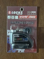 Motorcycle Alarm Disc Lock Electric Rotor Lock Motor Bicycle Bike Brake Security