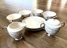 Vintage Lot of 11 Flintridge Wheat Pattern China Tea Set Made In California