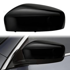 Black Left Driver Side Mirror Cover Caps Replacement for Left