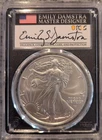 2022 First Day American Silver Eagle - PCGS MS70 FDOI - Designer Damstra Signed