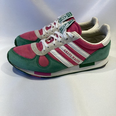 Vtg 2006 Adidas Grete Waitz Womens Athletic Running Shoes Pink Green White Siz 6
