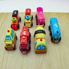 Wooden Train Track Character Vehicles Bundle Job Lot 7 Pieces
