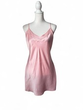 Victoria  s Secret Pink Silk Slip Dress Large Vintage Y2K 2001