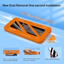 QHOHQ 1 Second Auto-Install 2 Pack Screen Protector for iPhone 17 Pro 6.3 Inc