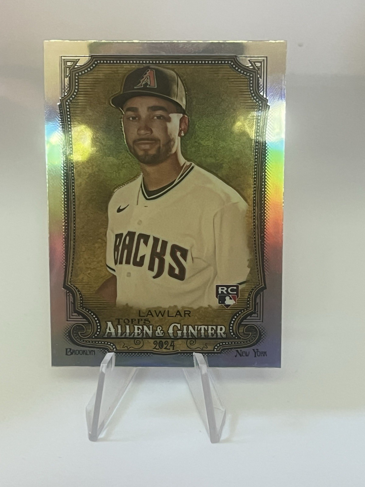2024 Topps Allen & Ginter Jordan Lawlar Chrome Refractor Rookie RC #99 Dbacks